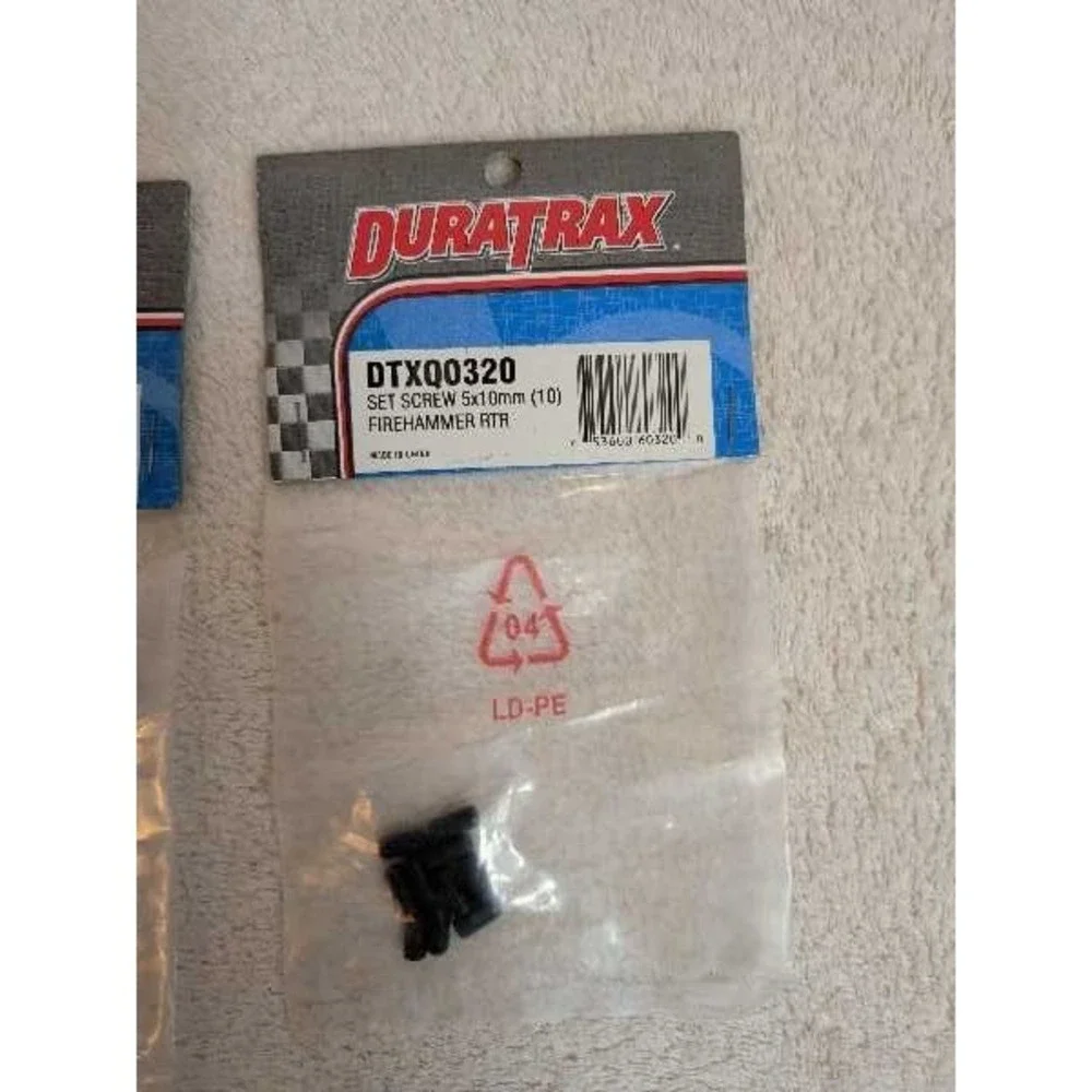 DuraTrax DTXQ0320 Set Screw 5x10mm Firehammer RTR Lot of 2 RC Parts